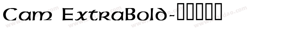 Cam ExtraBold字体转换
